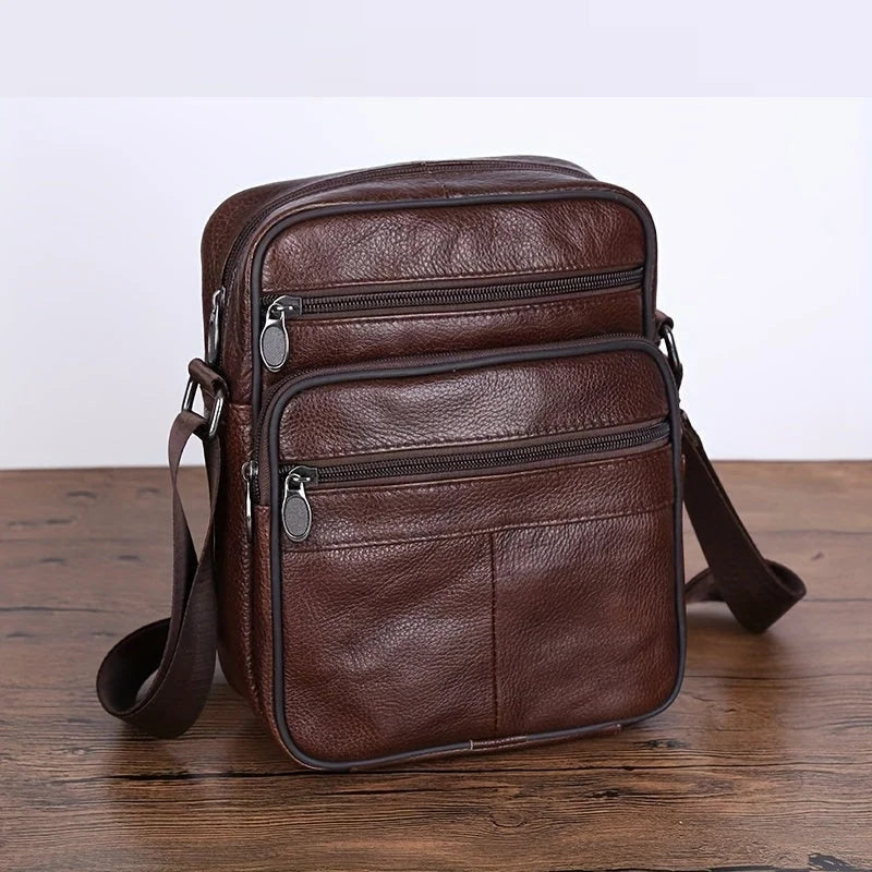 Heren Schoudertas Leer – Rundleer Messenger