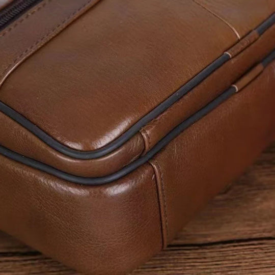 Heren Schoudertas Leer – Rundleer Messenger