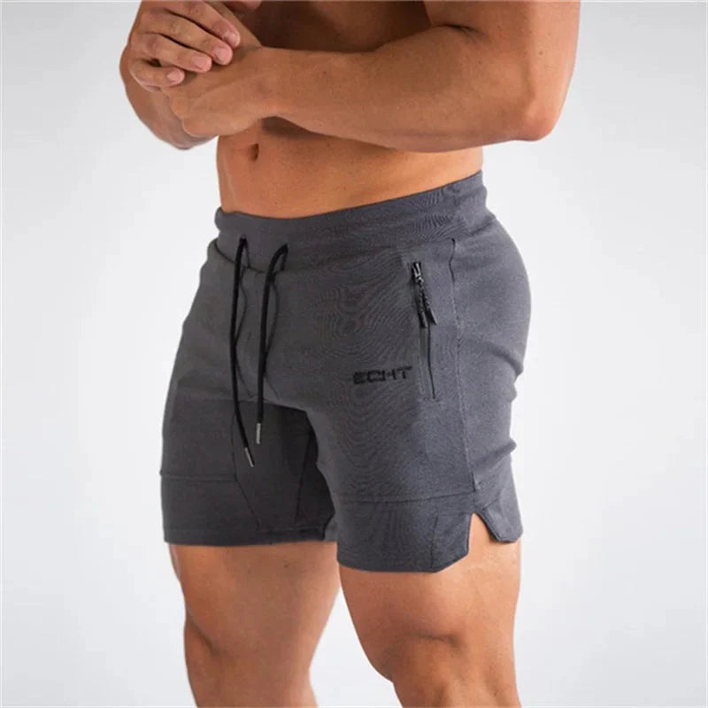 Heren Sportshort – Ademend Mesh met Ritszakken, Sneldrogend