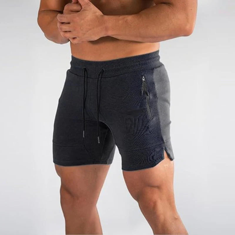 Heren Sportshort – Ademend Mesh met Ritszakken, Sneldrogend