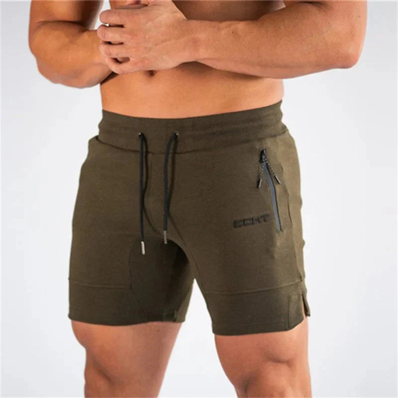 Heren Sportshort – Ademend Mesh met Ritszakken, Sneldrogend