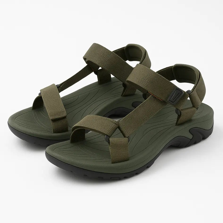Heren Wandelsandalen voor Brede Voeten – Verstelbaar & Comfortabel