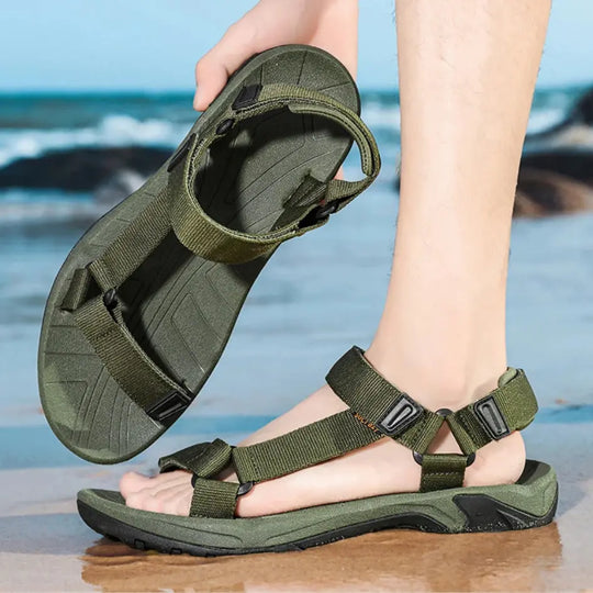 Heren Wandelsandalen voor Brede Voeten – Verstelbaar & Comfortabel