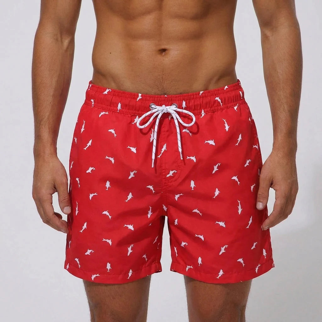 Heren Zwemshort Sneldrogend – Met Binnenvoering & Print