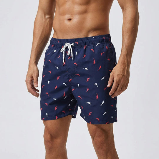 Heren Zwemshort Sneldrogend – Met Binnenvoering & Print
