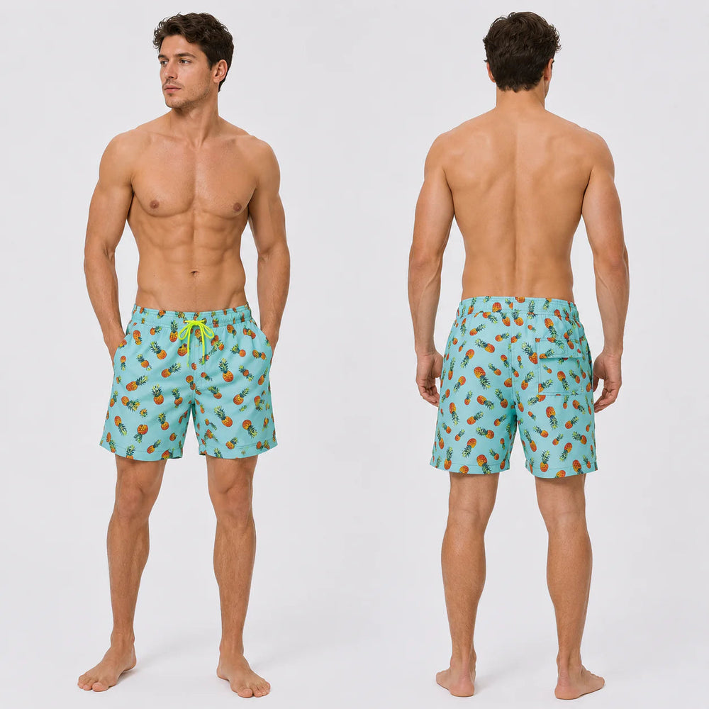 Heren Zwemshort Sneldrogend – Met Binnenvoering & Print