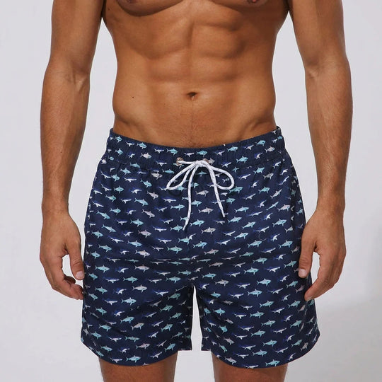 Heren Zwemshort Sneldrogend – Met Binnenvoering & Print