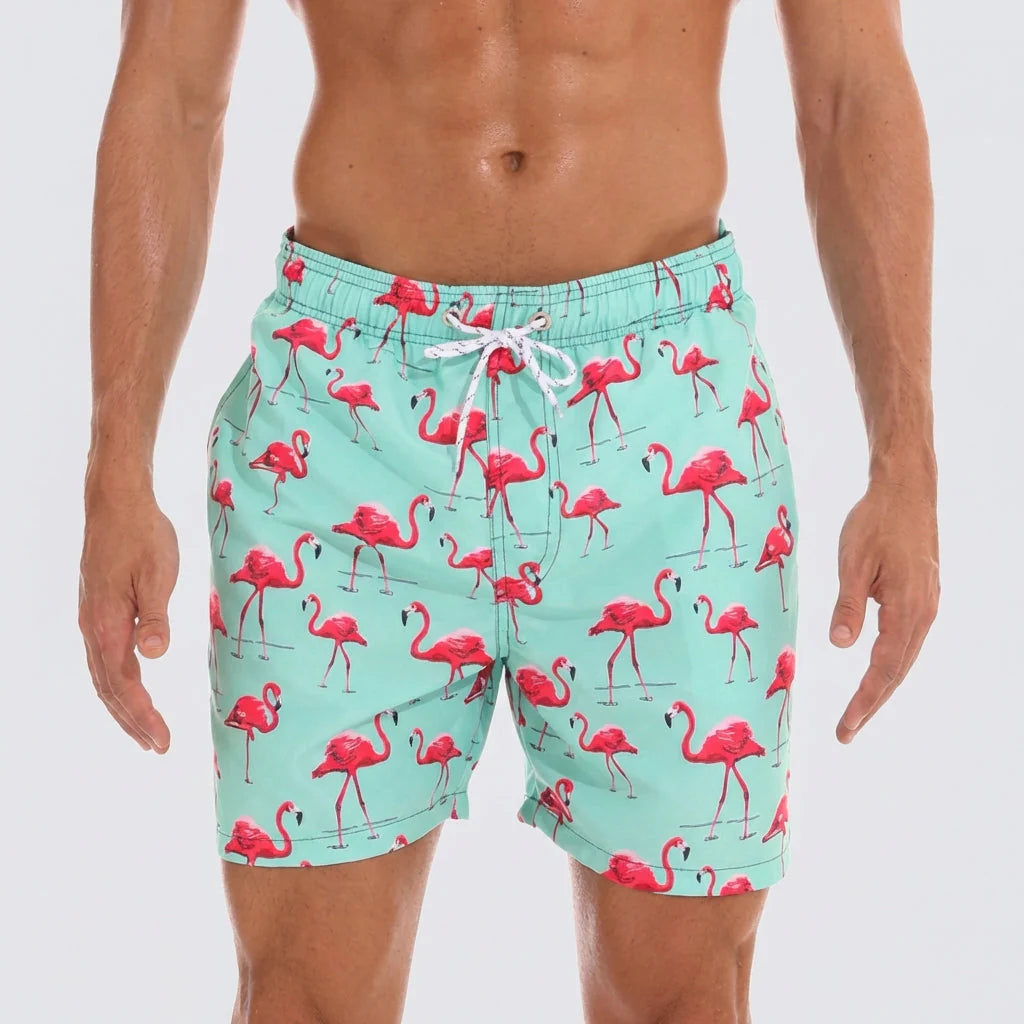 Herenbadshorts met Sneldrogend Materiaal en Binnenvoering