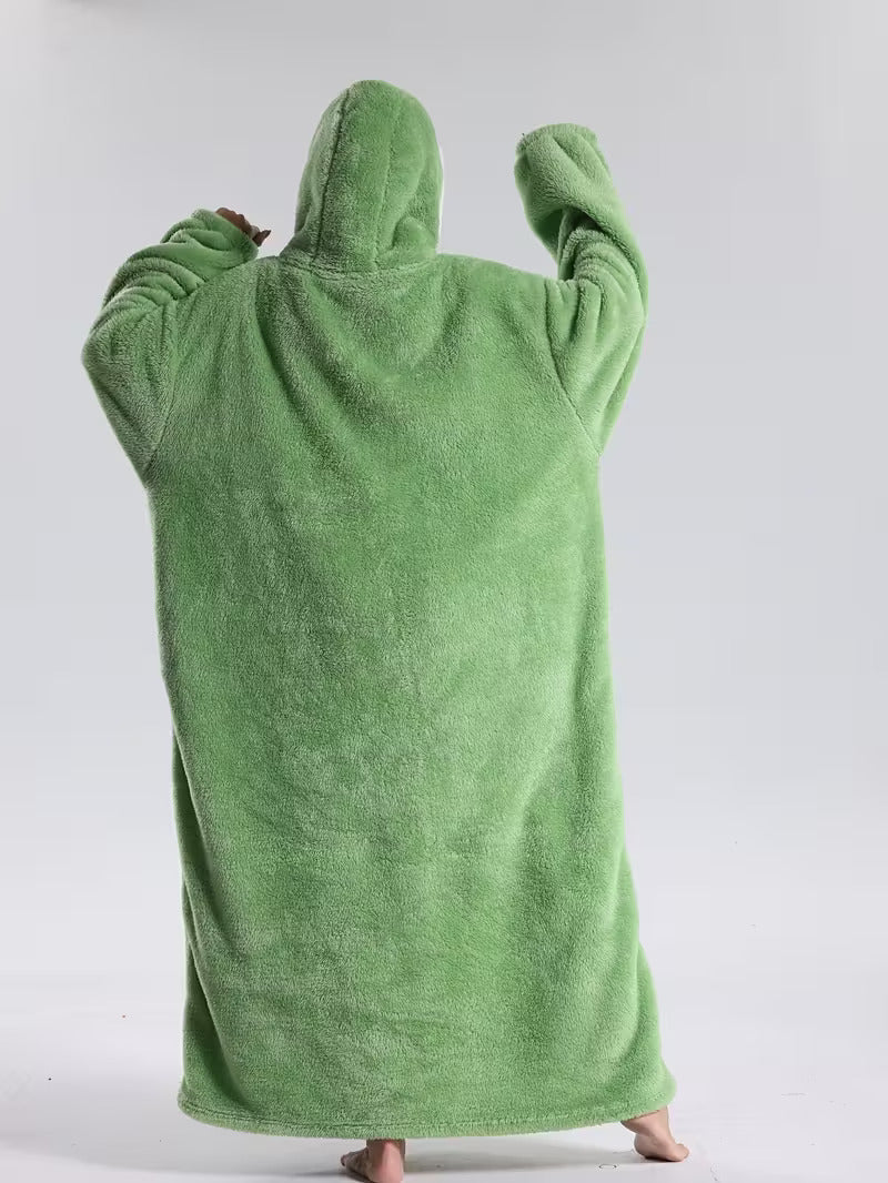 Hoodie Deken – Draagbare Fleece met Mouwen