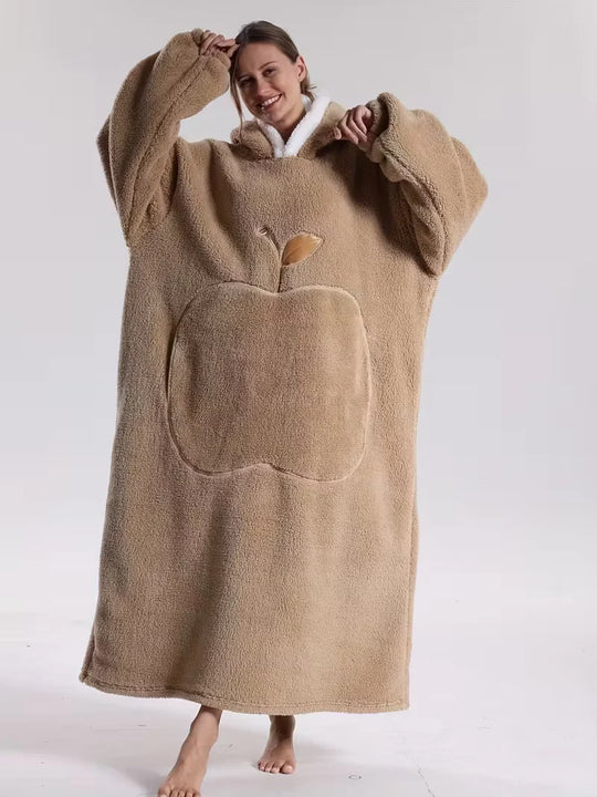 Hoodie Deken – Draagbare Fleece met Mouwen