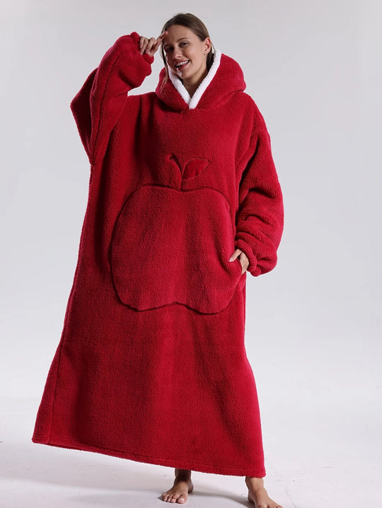 Hoodie Deken – Draagbare Fleece met Mouwen