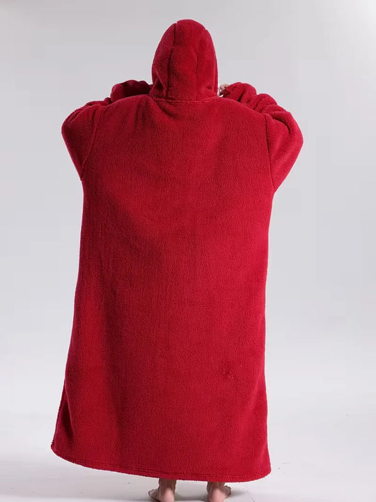 Hoodie Deken – Draagbare Fleece met Mouwen