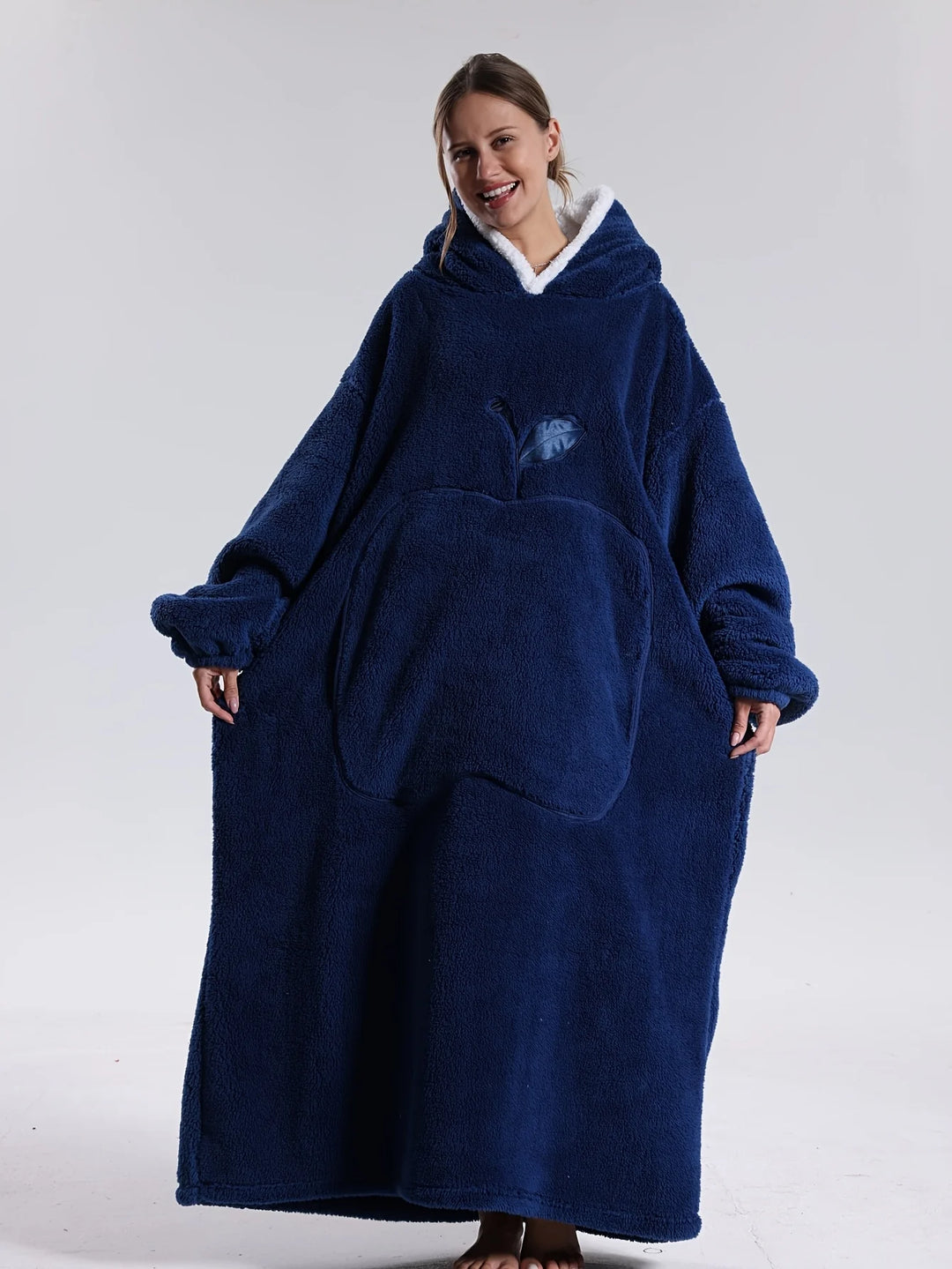 Hoodie Deken – Draagbare Fleece met Mouwen