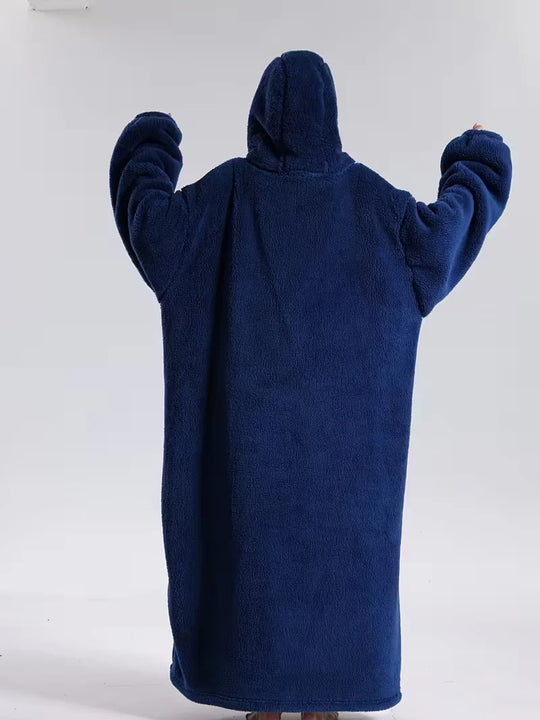 Hoodie Deken – Draagbare Fleece met Mouwen