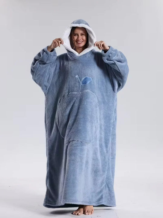 Hoodie Deken – Draagbare Fleece met Mouwen