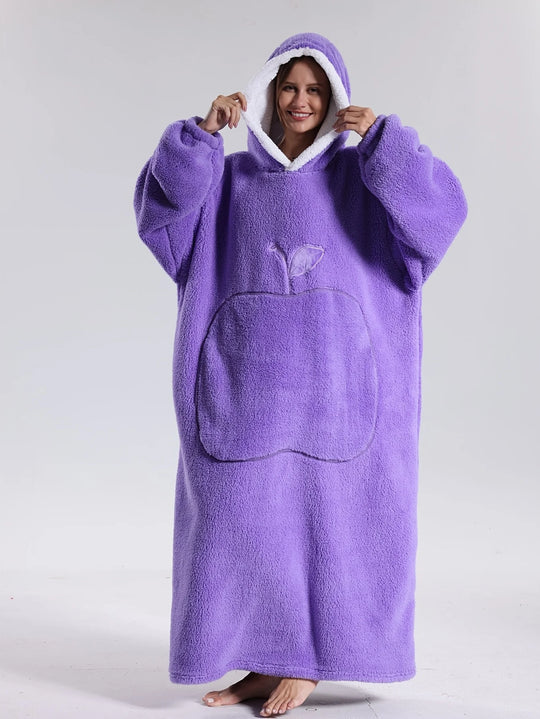 Hoodie Deken – Draagbare Fleece met Mouwen