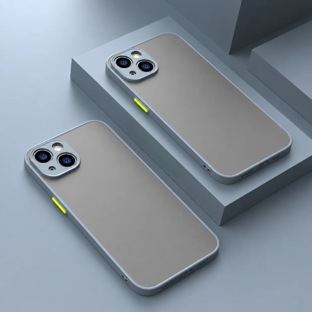 iPhone Hoesje - Mat Siliconen - Schokbestendig