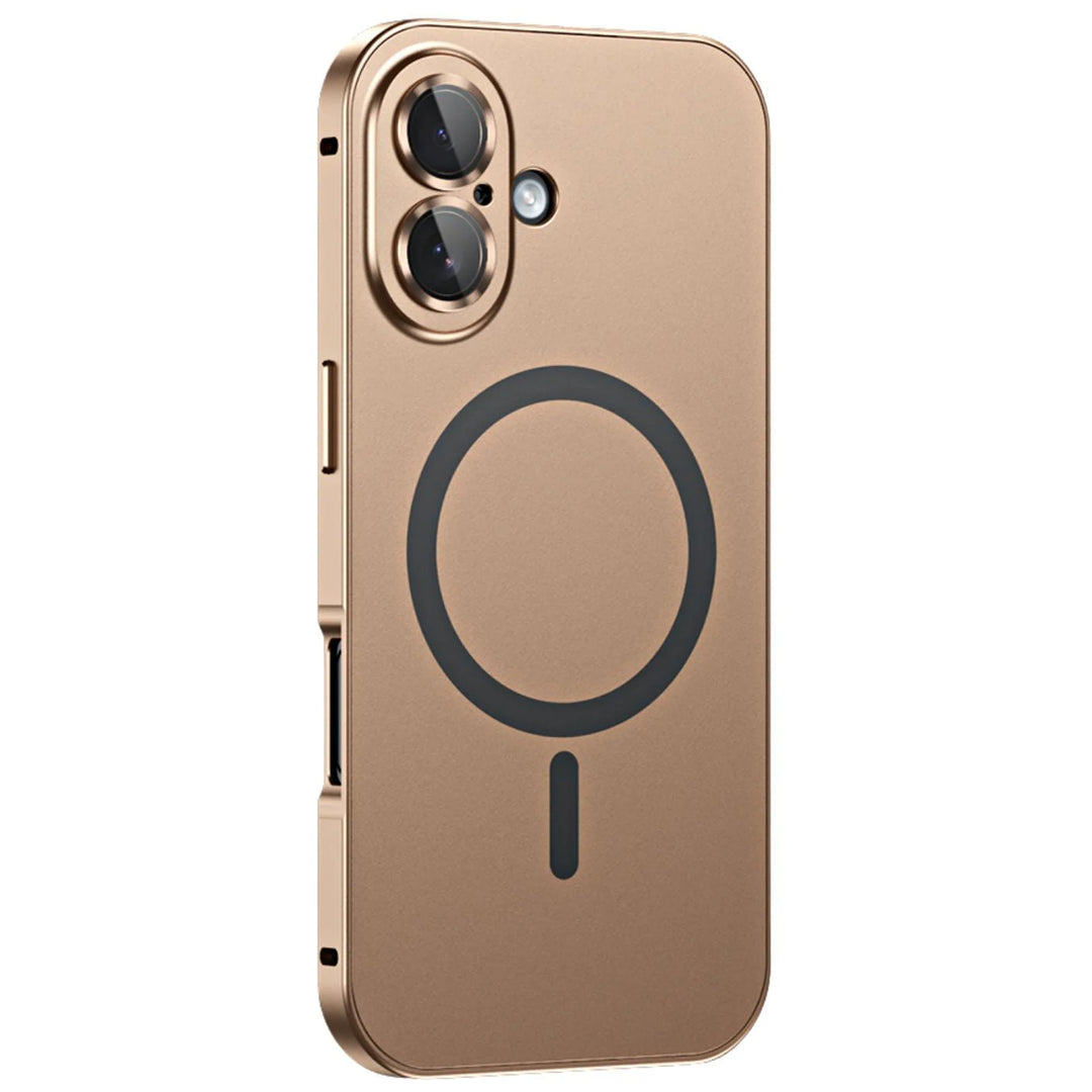 iPhone Hoesje met Metalen Frame - MagSafe Compatible Case
