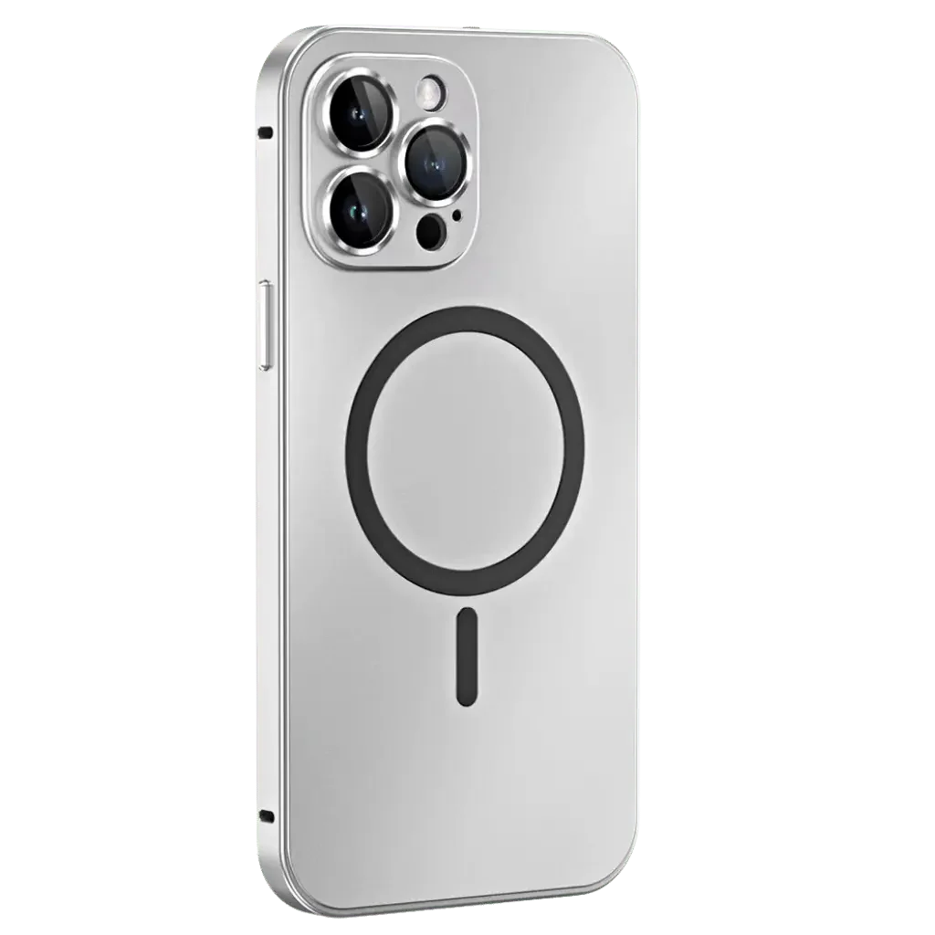iPhone Hoesje met Metalen Frame - MagSafe Compatible Case