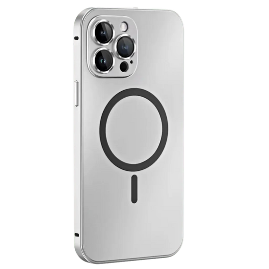 iPhone Hoesje met Metalen Frame - MagSafe Compatible Case