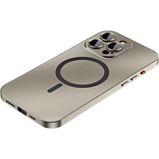 iPhone Hoesje met Metalen Frame - MagSafe Compatible Case