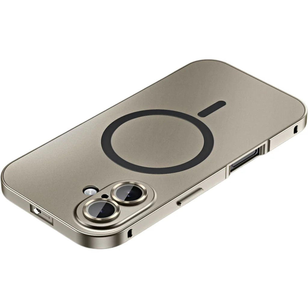 iPhone Hoesje met Metalen Frame - MagSafe Compatible Case