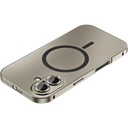iPhone Hoesje met Metalen Frame - MagSafe Compatible Case