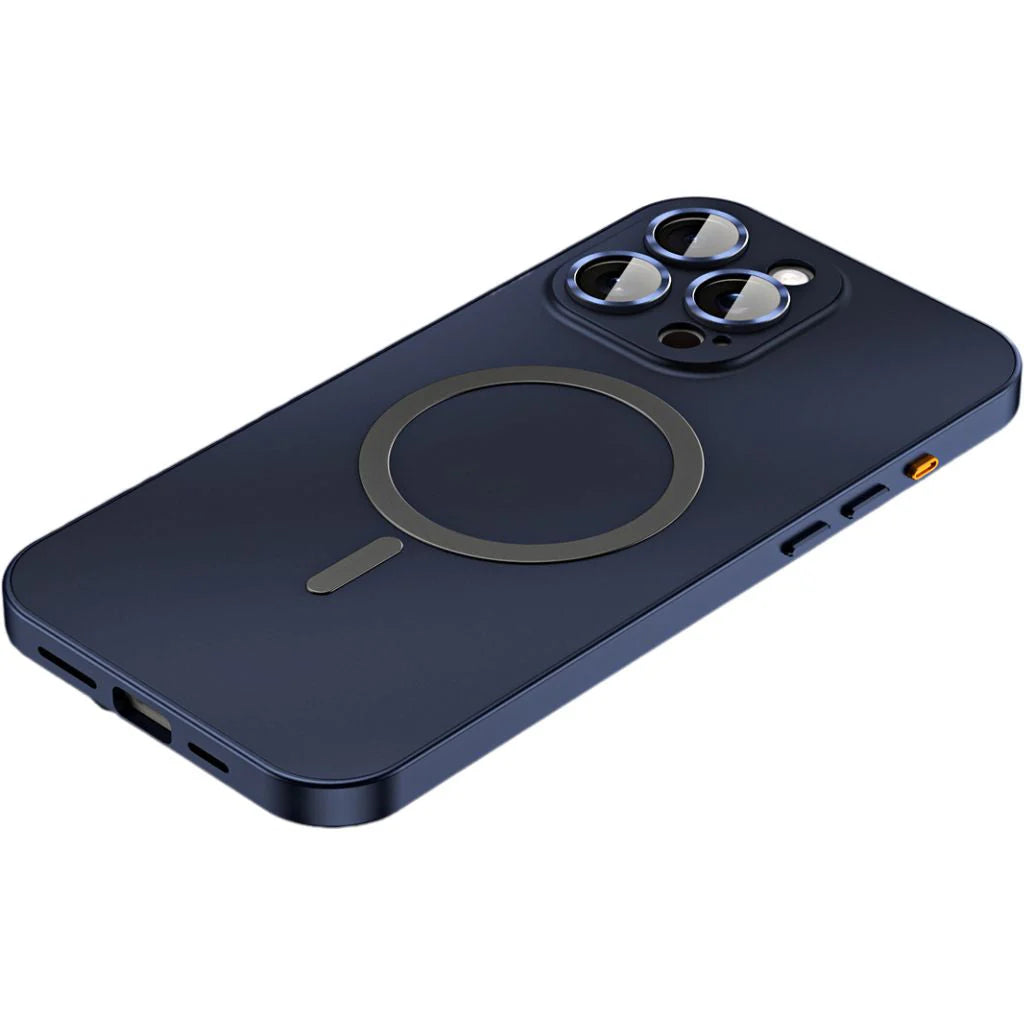 iPhone Hoesje met Metalen Frame - MagSafe Compatible Case
