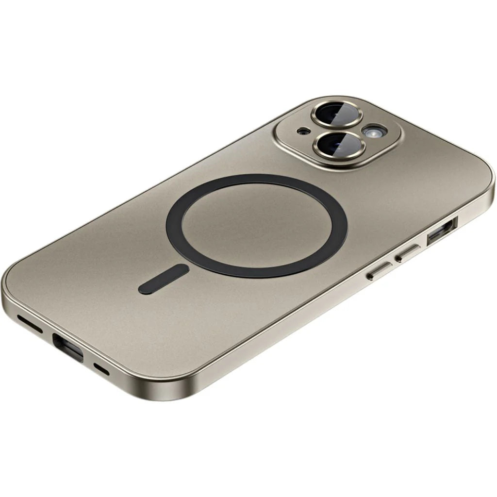 iPhone Hoesje met Metalen Frame - MagSafe Compatible Case