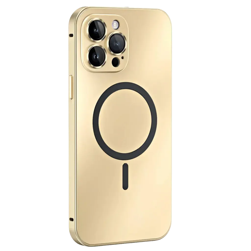 iPhone Hoesje met Metalen Frame - MagSafe Compatible Case