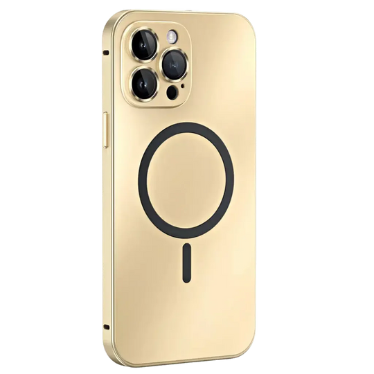 iPhone Hoesje met Metalen Frame - MagSafe Compatible Case