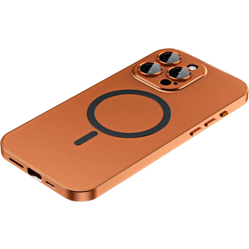 iPhone Hoesje met Metalen Frame - MagSafe Compatible Case