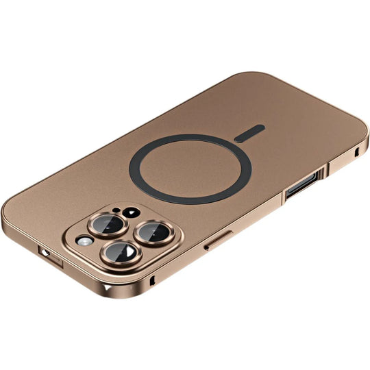iPhone Hoesje met Metalen Frame - MagSafe Compatible Case