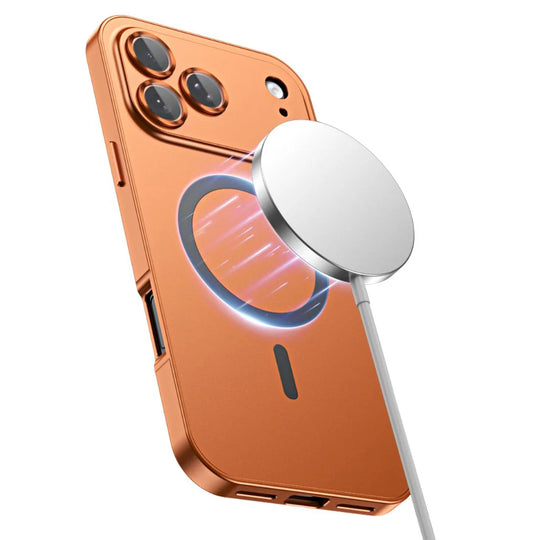 iPhone Hoesje met Metalen Frame - MagSafe Compatible Case