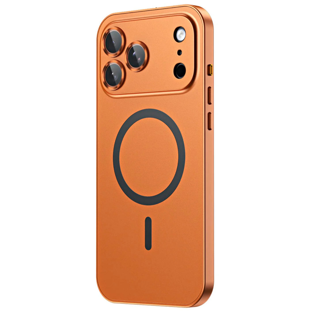 iPhone Hoesje met Metalen Frame - MagSafe Compatible Case
