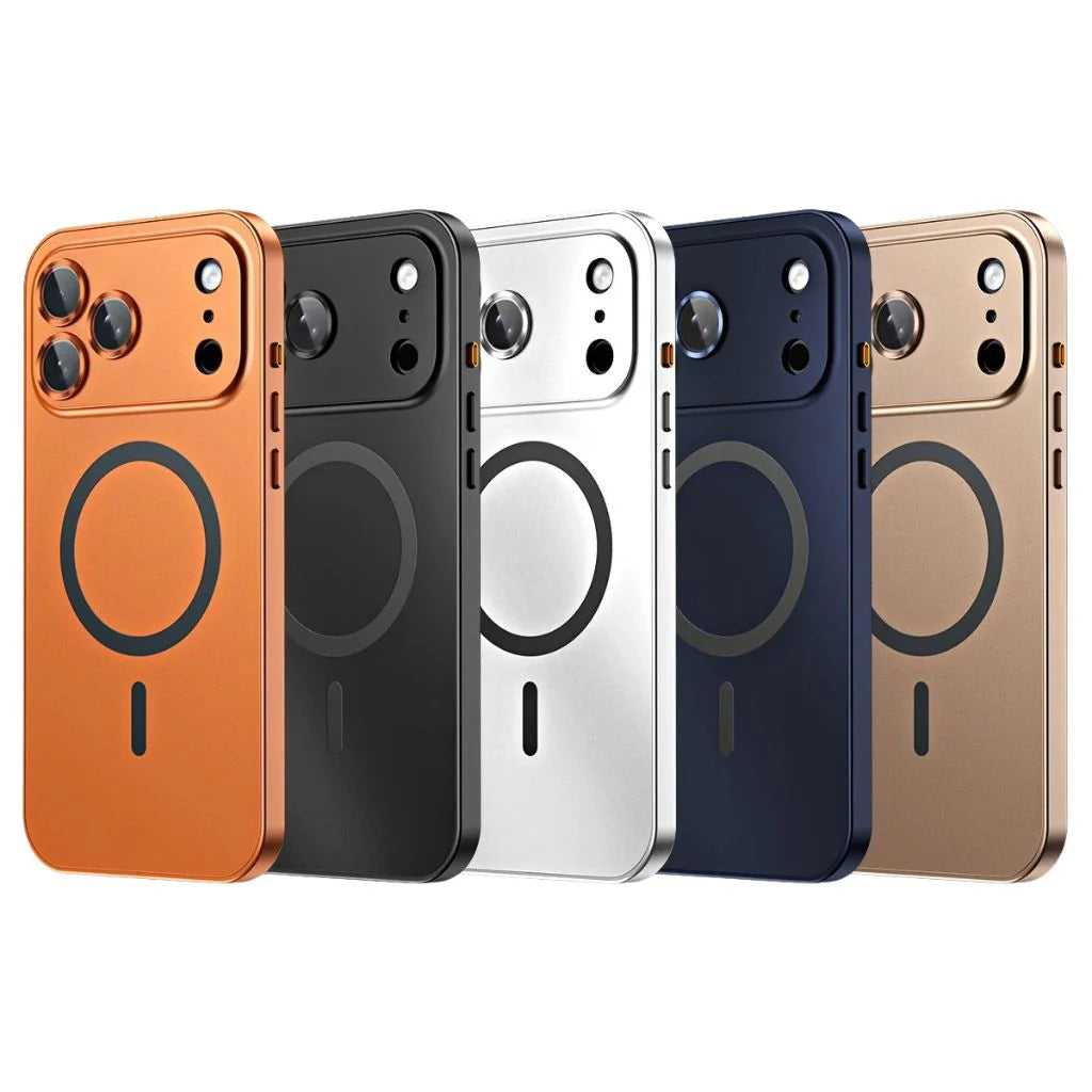 iPhone Hoesje met Metalen Frame - MagSafe Compatible Case