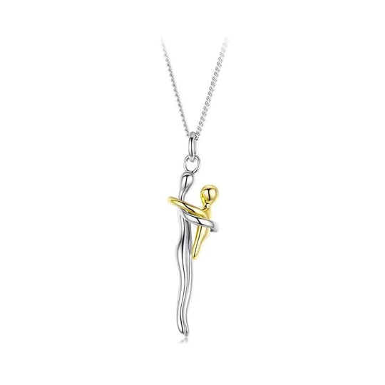 Ketting Moeder &amp; Kind – Tweekleurige Omhelzingshanger