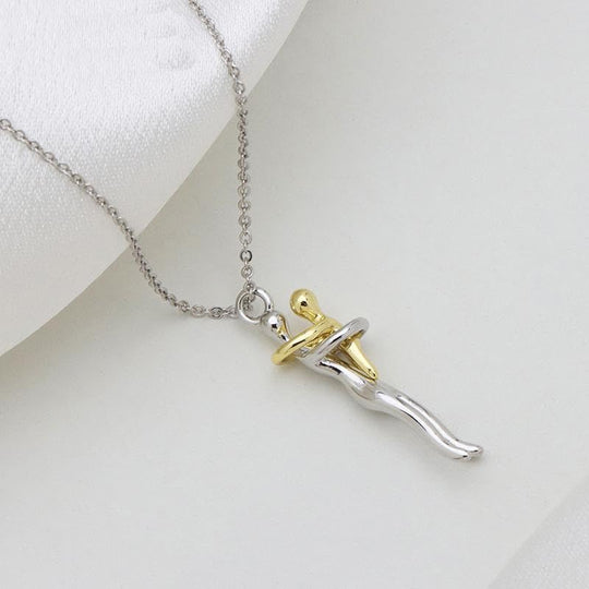 Ketting Moeder &amp; Kind – Tweekleurige Omhelzingshanger