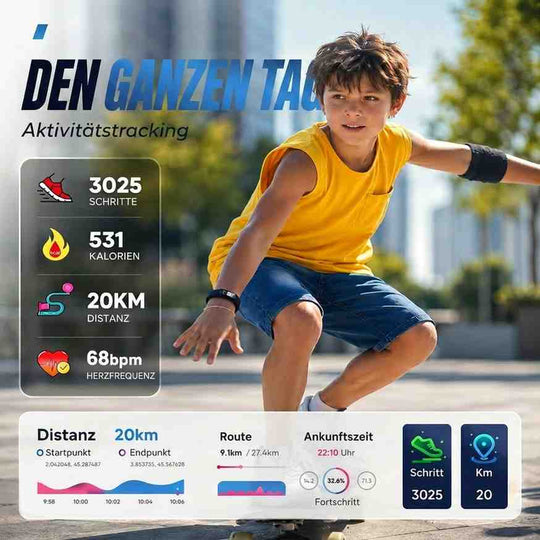 Kinder Fitness Tracker – Smartwatch met GPS & Hartslagmeter