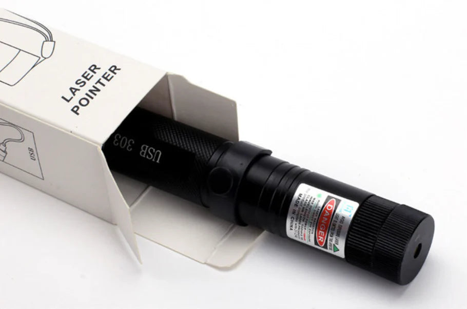 Laserpointer met Verstelbare Focus en USB Oplaadfunctie