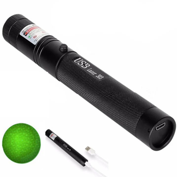 Laserpointer met Verstelbare Focus en USB Oplaadfunctie