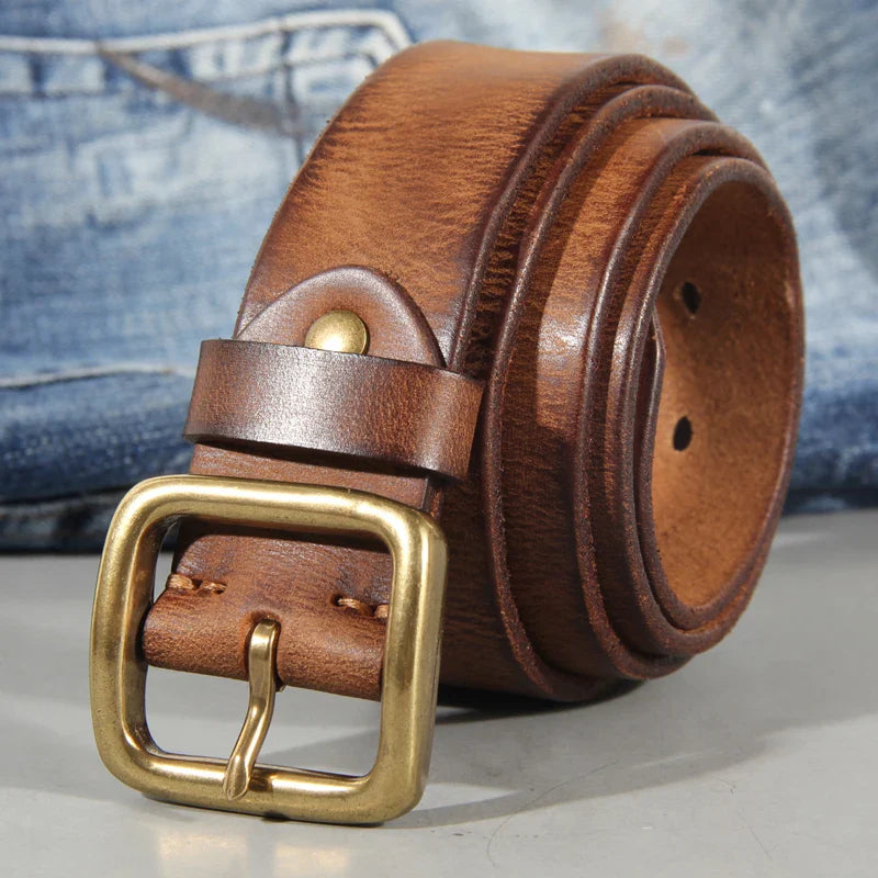 Leren Cowhide Riem Heren Verstelbaar