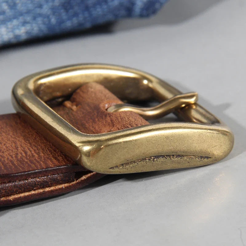 Leren Cowhide Riem Heren Verstelbaar