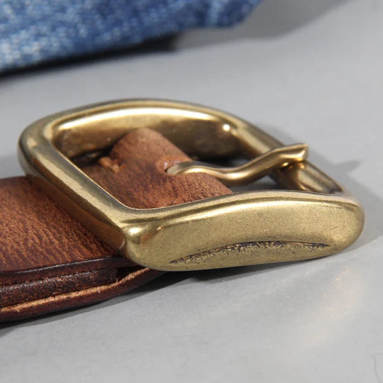 Leren Cowhide Riem Heren Verstelbaar