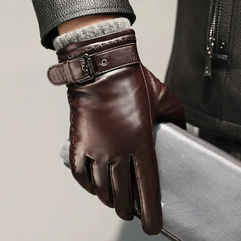 Leren Handschoenen – Touchscreen met Zachte Voering