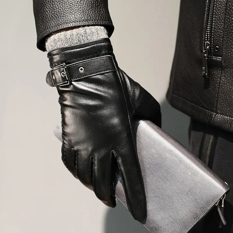Leren Handschoenen – Touchscreen met Zachte Voering