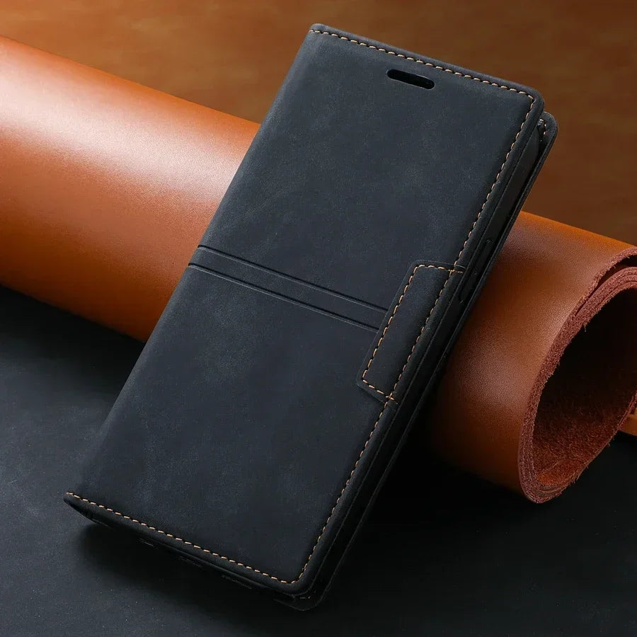 Leren Wallet Hoesje voor Google Pixel – Flip Case met Pasjeshouder