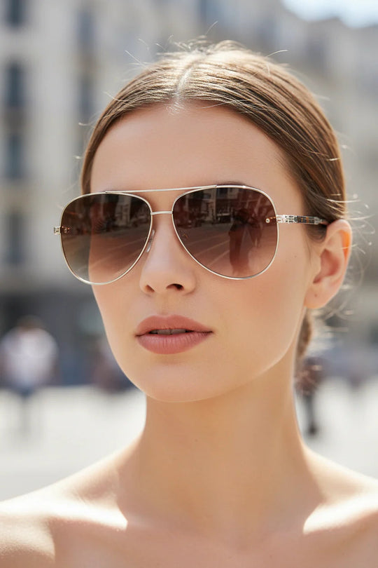 Lichtgewicht Pilotenzonnebril Dames – Anti-reflectie & UV-bescherming