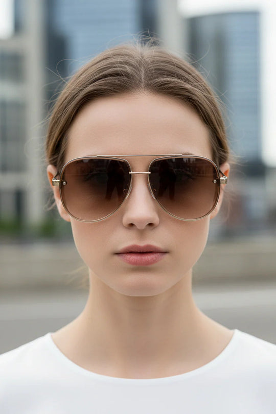 Lichtgewicht Pilotenzonnebril Dames – Anti-reflectie & UV-bescherming