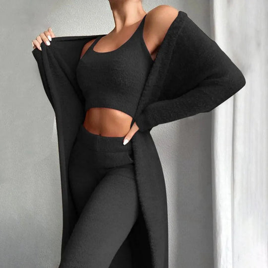Loungewear Set Dames – Driedelig, Zacht &amp; Warm